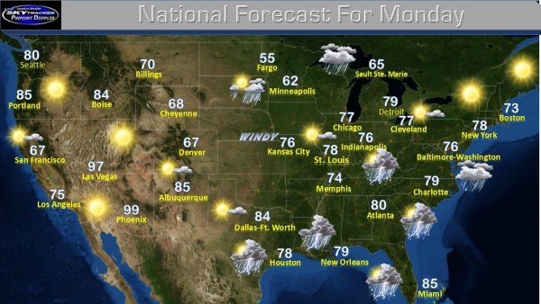 Weather Forecast карта
