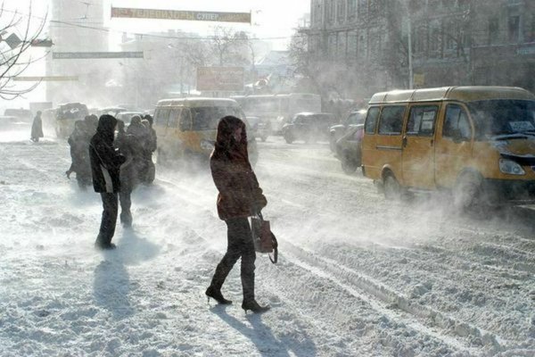 Сильный Мороз на улице