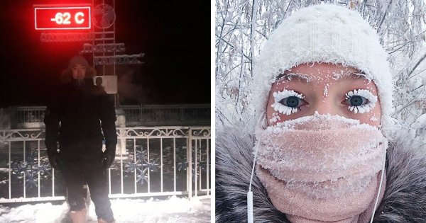 Оймякон 70 градусов Мороза