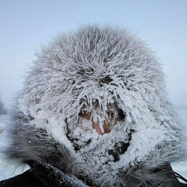 Оймякон зимой