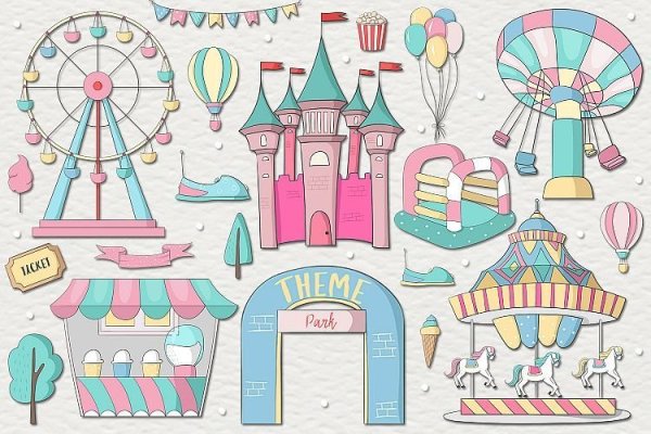 Нарисовать парк развлечений