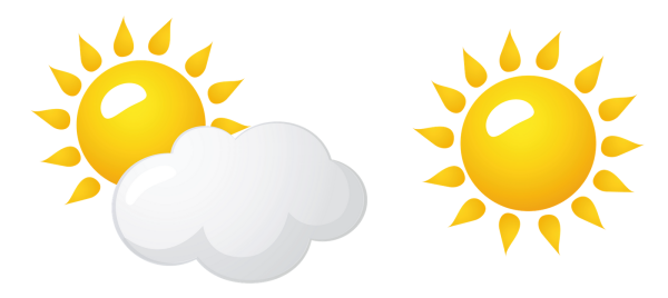 Солнце и тучка