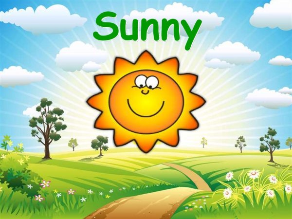 Солнечная погода рисунок