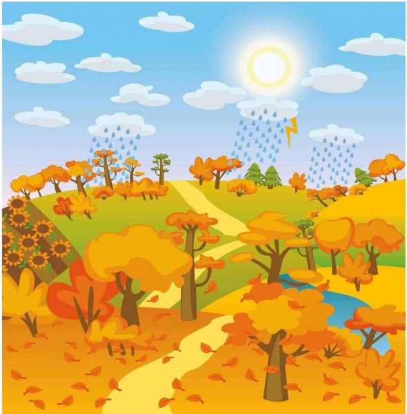 Фон времена года