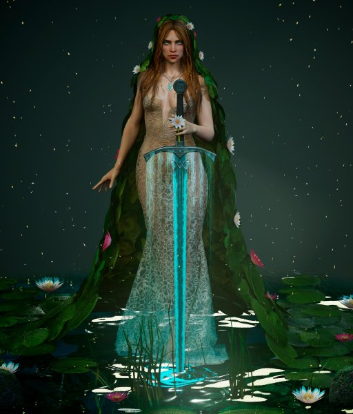 Нимуэ Владычица озера арт