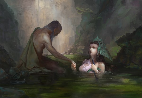 Владычица озера арт фэнтези