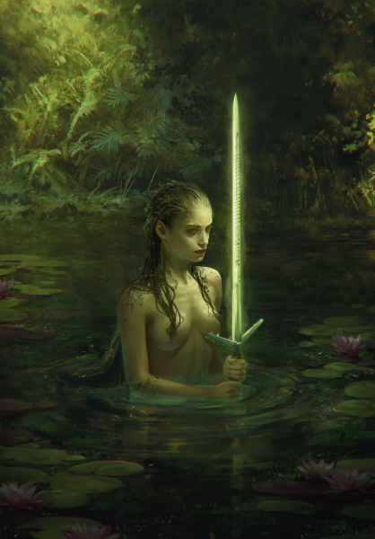 Нимуэ Владычица озера арт