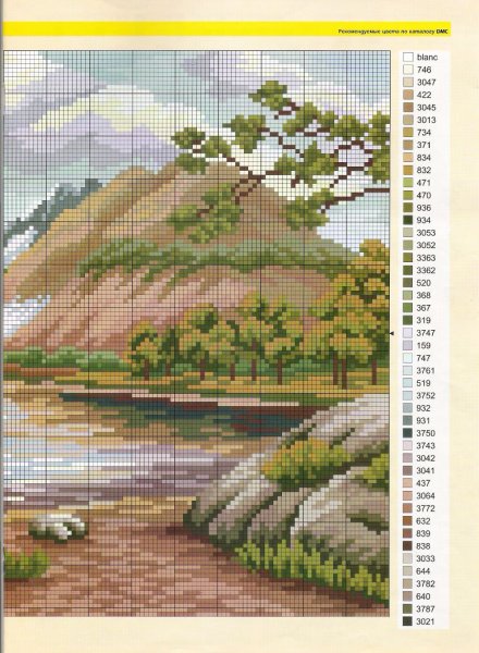Лебединое озеро Набор для вышивания Чудесная игла 44-04