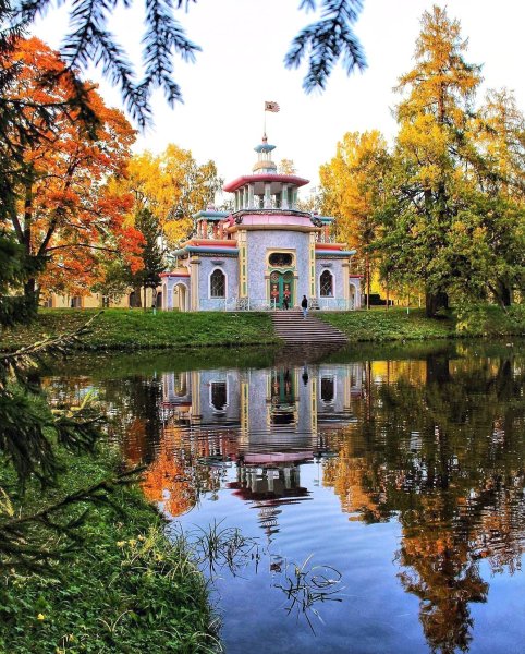 Китайская беседка Екатерининский парк Царское село