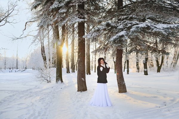 Зимняя фотосессия в парке