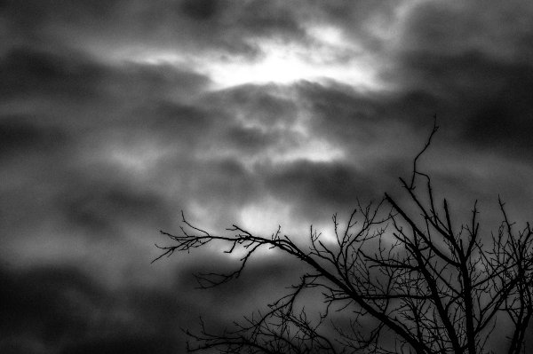 Черное небо фото