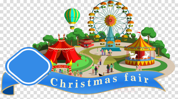 Парк аттракционов на прозрачном фоне