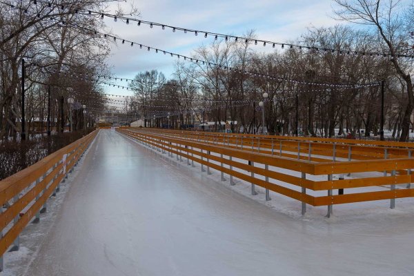 Каток в парке Пушкина Челябинск