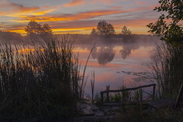 Сентябрьский пейзаж рассвета
