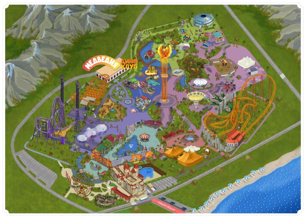 Сочи парк карта аттракционов