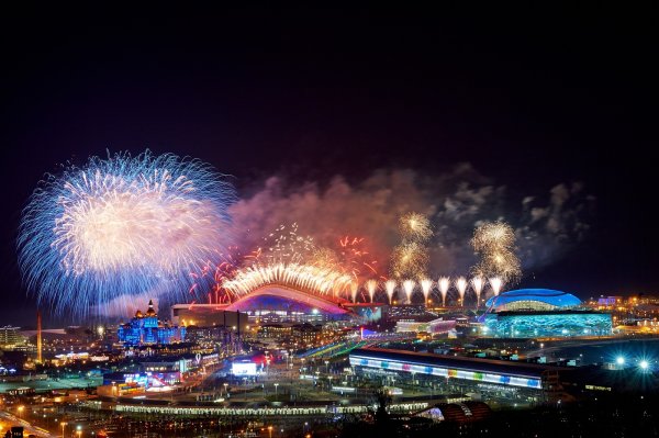 Олимпийский парк Сочи зима