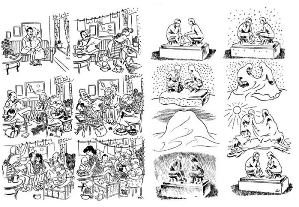 Херлуф Бидструп. Рисунки