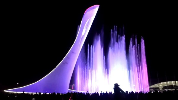 Олимпийский парк Сочи фейверк