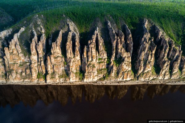 Ленские столбы каменный лес Якутии