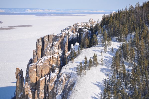 Ленские столбы Якутия зима