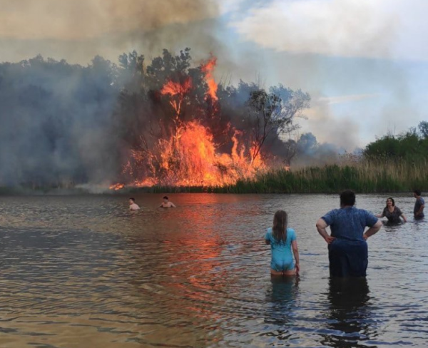 Пожар в озёрах