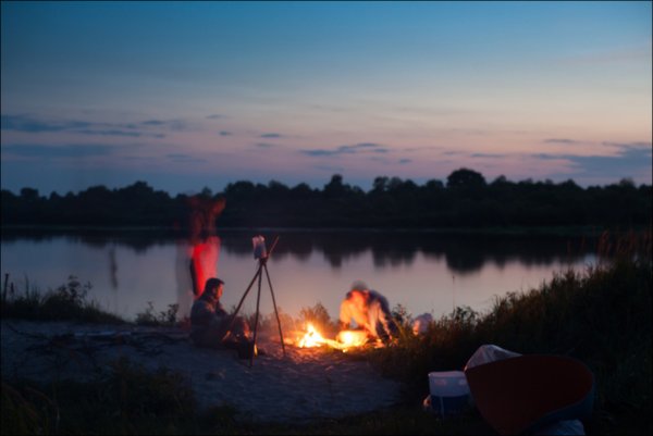 Рыбаки у костра