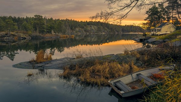 Озеро Швеции хельшо