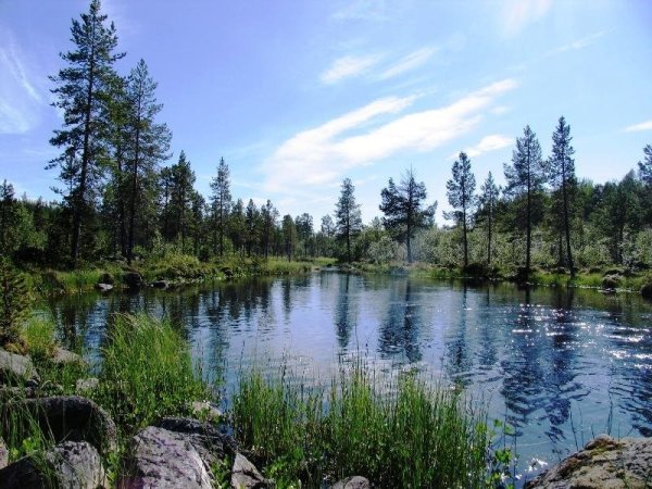 Озеро лёвен Швеция