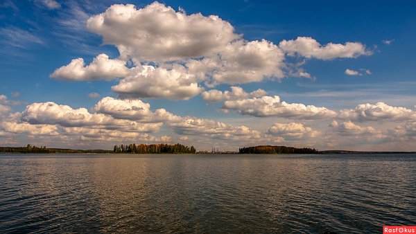 Озеро Чебаркуль сверху