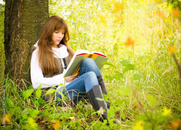 Чтение в парке