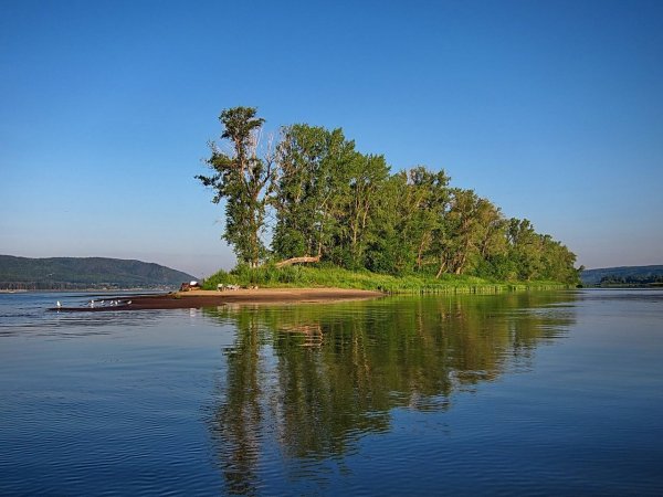 Самара Волга остров зелененький