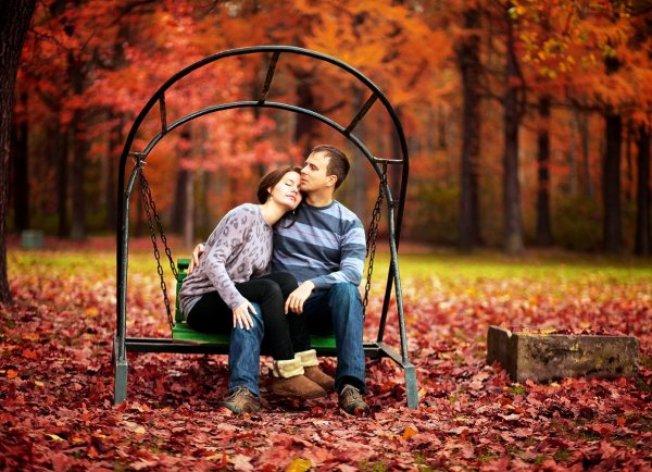 Пара в парке