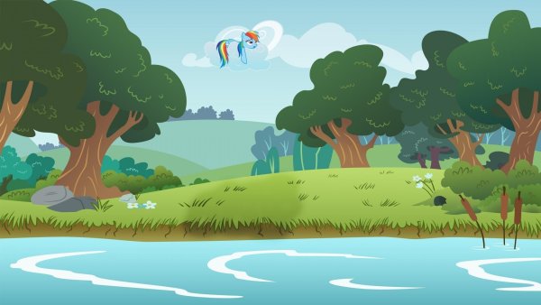 Мультяшный пейзаж