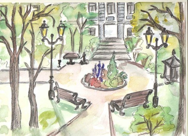 Рисунок парка