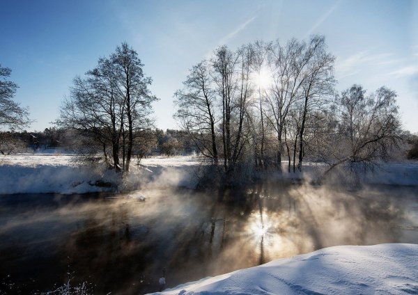 Река Пехорка зимой