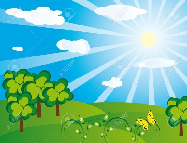 Солнечный день мультяшный