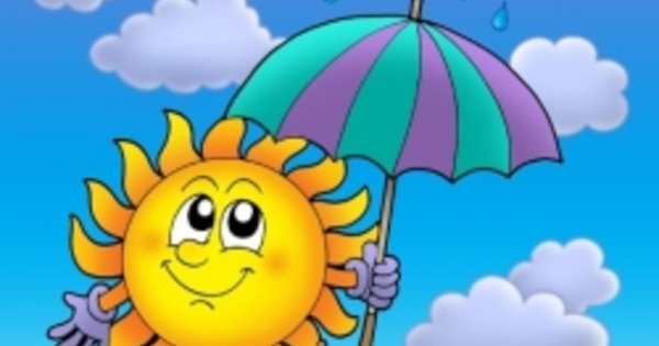 Солнце с зонтиком