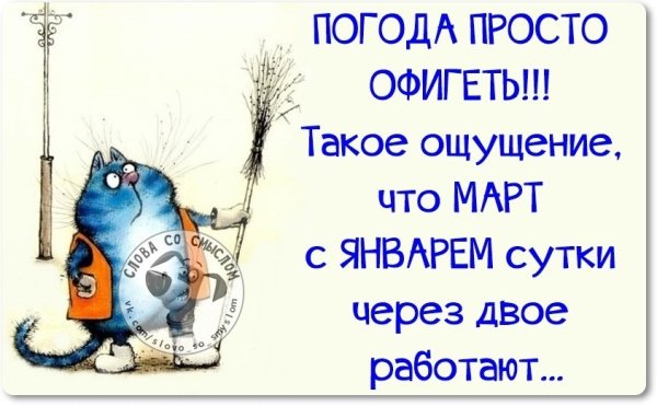 Смешные высказывания в картинках про погоду