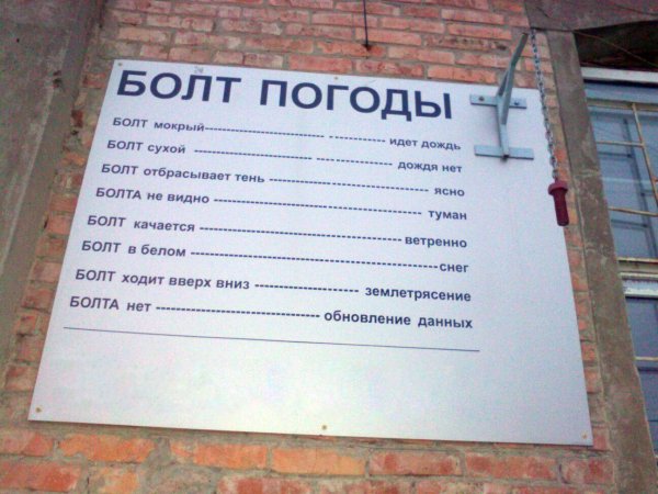 Болт погоды