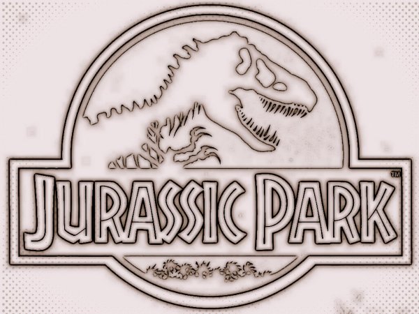 Jurassic Park раскраска