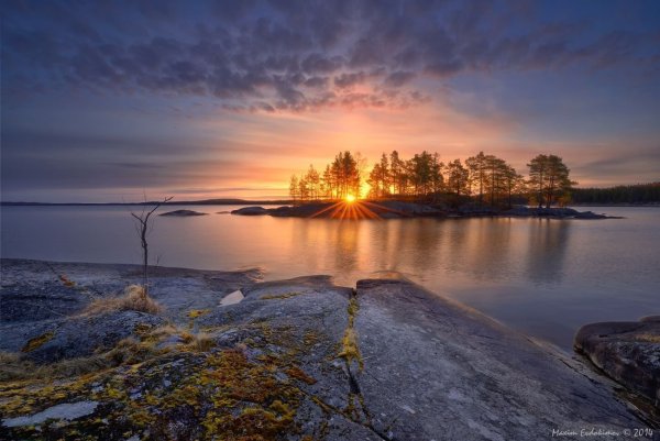 Природа Карелии Онежское озеро