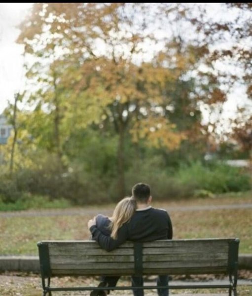 Парочка на скамье