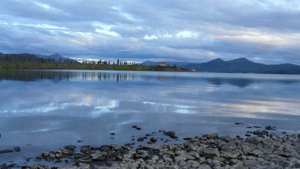 Озеро Лабынкыр в Якутии