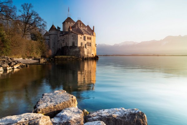 Шильонский замок монтрё Швейцария