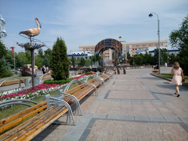 Пешеходный бульвар Тюмень