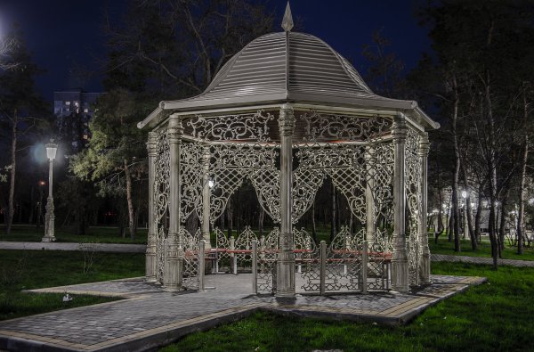 Беседка Парковая "Барокко" (художественное литье), высота 3500 мм