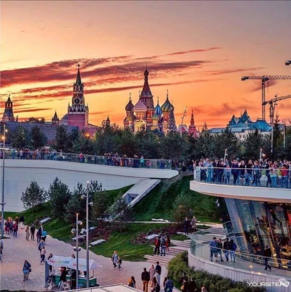 Красная площадь парк Зарядье