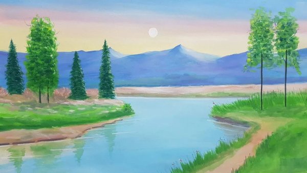 Простые пейзажи для рисования