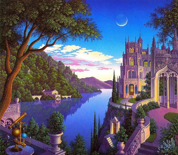 Вышивка сказочный замок