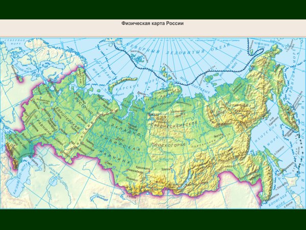 Карта болот России